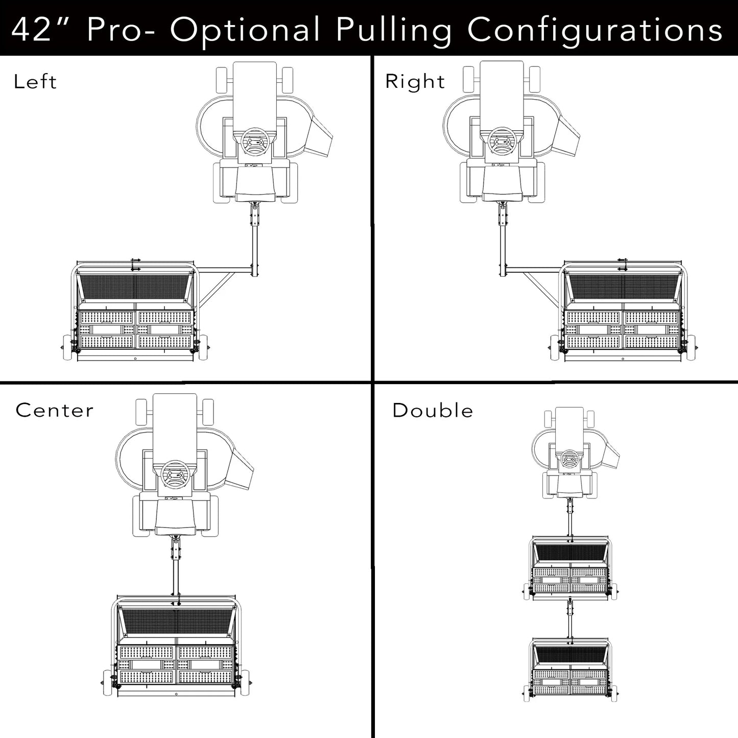 42″ PRO Pull-Behind Almond Harvester